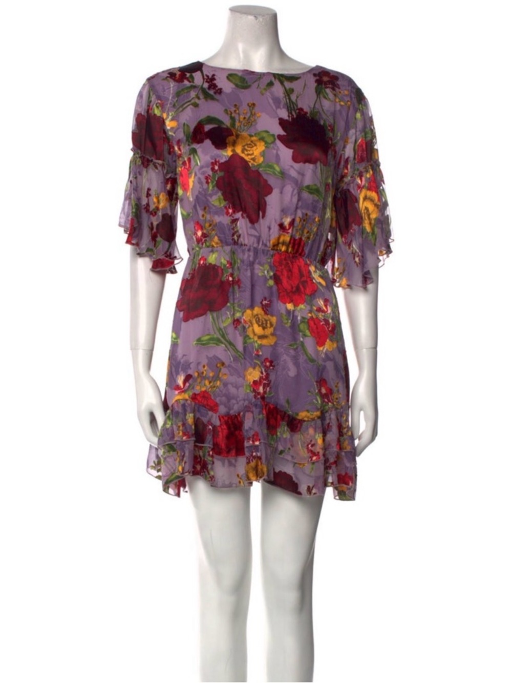 Alice + Olivia Floral Print Mini Dress